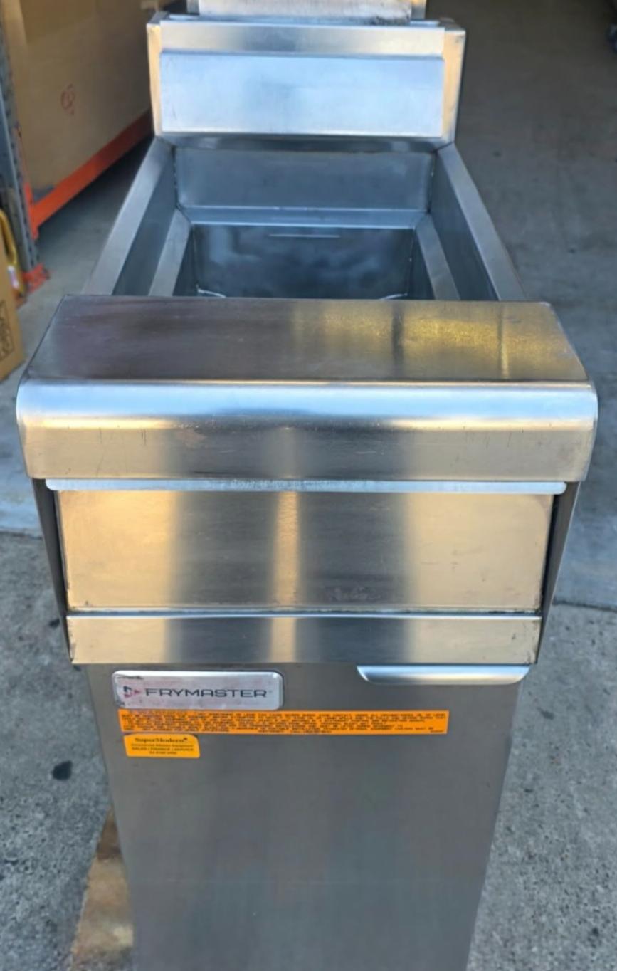 Clean commercial fryer after laser grease removal