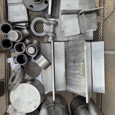 NDT test plates prepared with laser cleaning for non-destructive testing